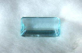Akvamariini  4,9 ct baguette