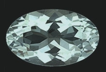 Akvamariini 6 mm / 0,4 ct ovaali 