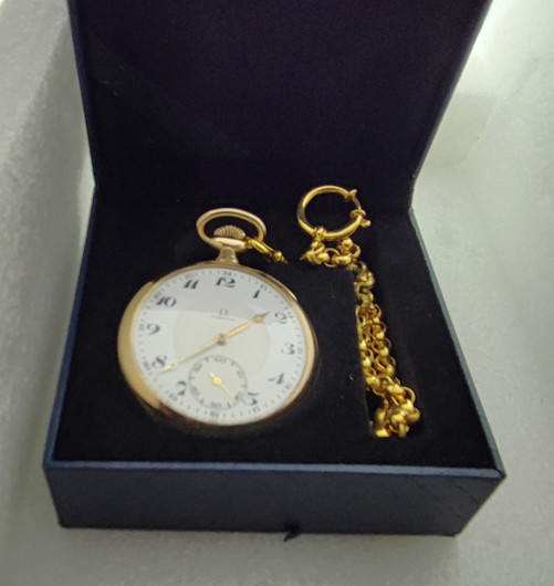 Omega Classic golden pocket watch