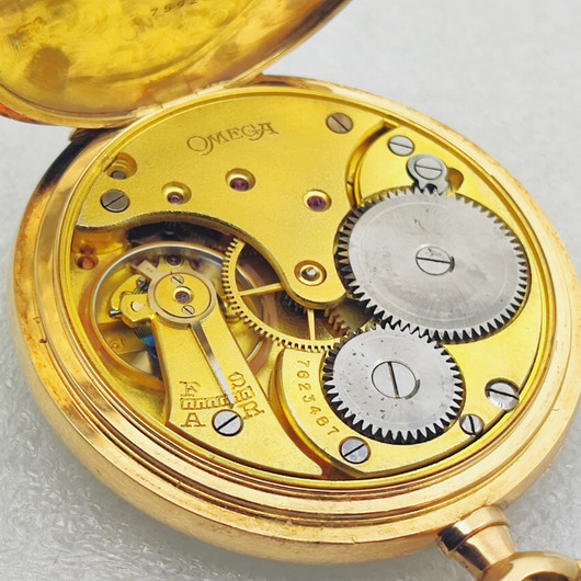 Omega Classic golden pocket watch