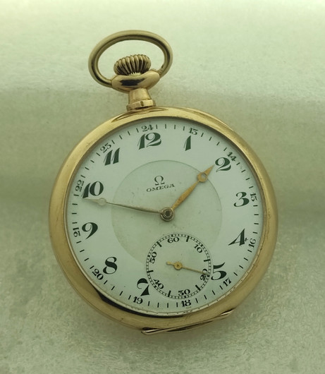 Omega Classic golden pocket watch