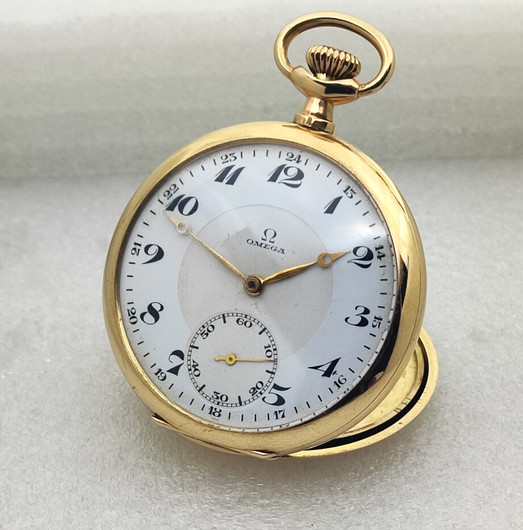 Omega Classic golden pocket watch