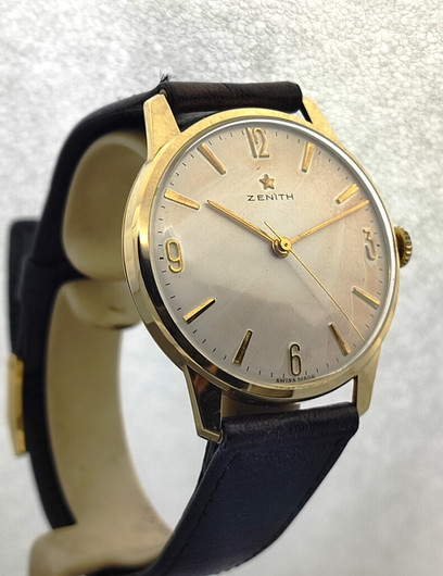 Vintage 14ct golden Zenith 