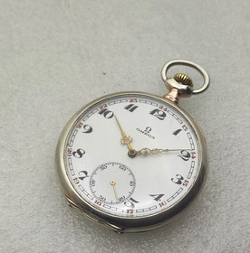 Omega Classic vintage silver rare cal 40.6.L , serviced