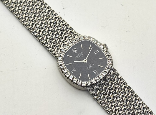 Rolex Cellini vintage 18ct golden Diamond bracelet watch