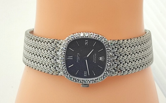 Rolex Cellini vintage 18ct golden Diamond bracelet watch