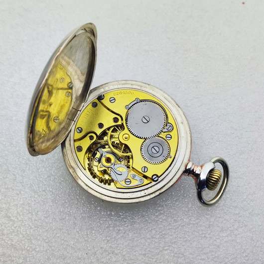  Zenith hopeinen vintage taskukello