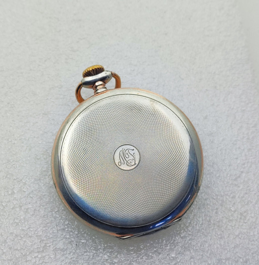  Omega hopeinen vintage taskukello