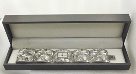 Vintage Finland design silver bracelet watch by Matti Hyvärinen