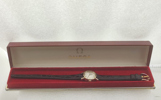 14ct golden Omega De Ville automatic 
