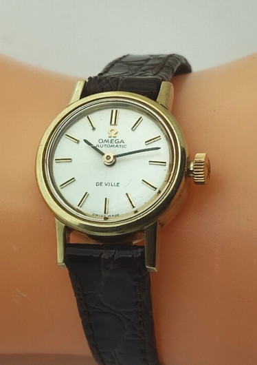 14ct golden Omega De Ville automatic 