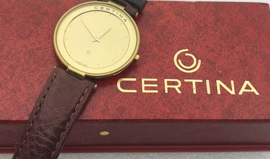 Certina tyylikäs vintage pukukello 