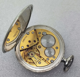 Omega steel pocket watch from WW2 era