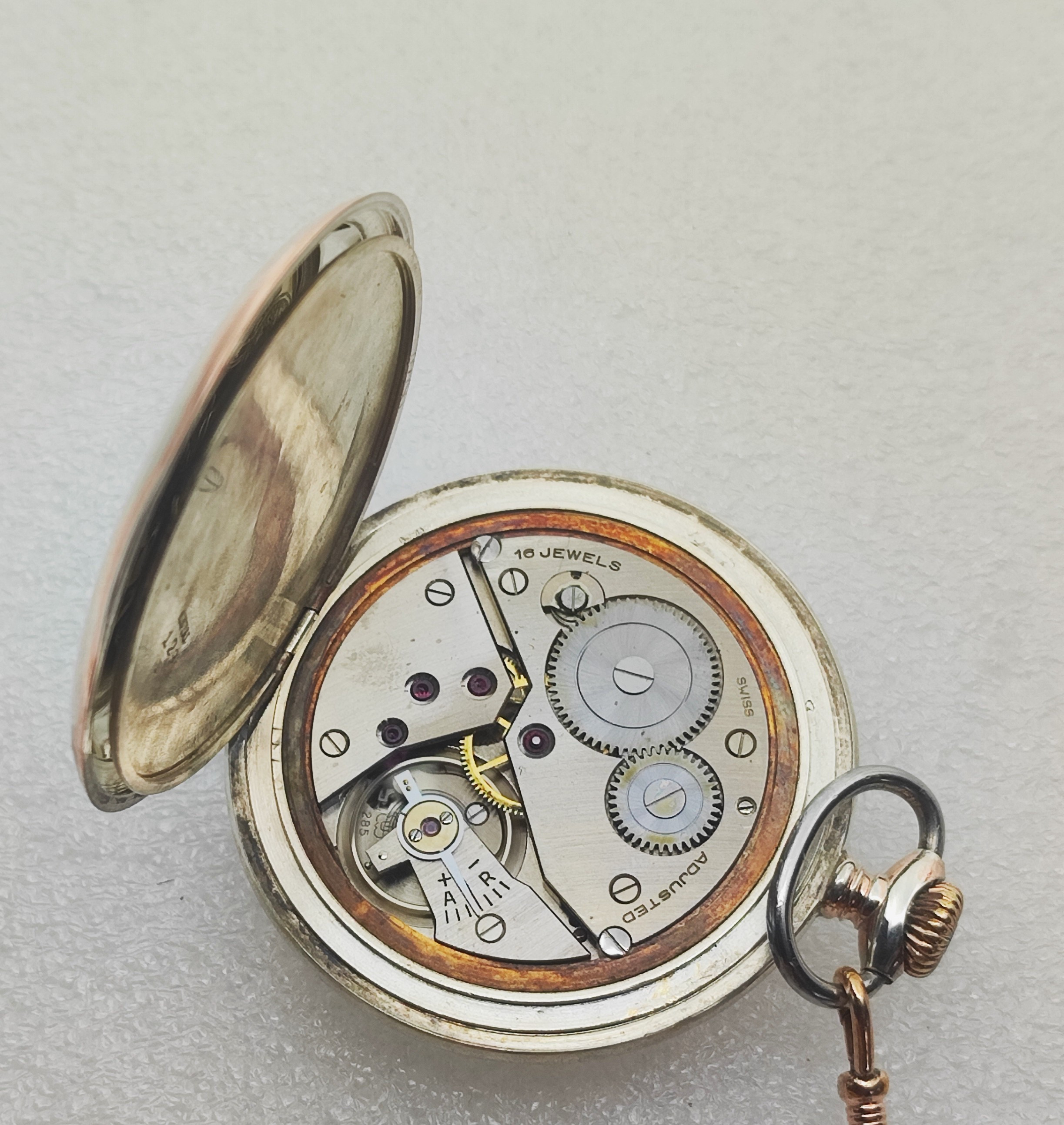 Enicar ENICAR 16 RUBIS ANTIMAGNETIC エニカ 手巻き 懐中時計 