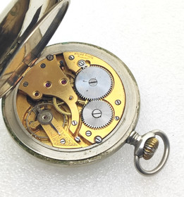 working steel pocket watch