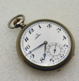 working steel pocket watch