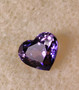 Sapphire 1,3 ct heart , multicolor