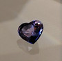 Sapphire 1,3 ct heart , multicolor