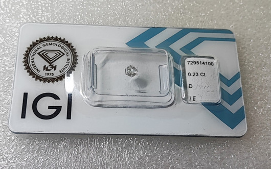 IGI Diamond 0,23ct / D/ IF / 