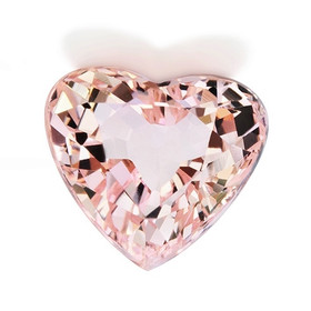 Morganiitti 9 mm / 2,4 ct sydän kuvallisella aitoustodistuksella