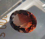 Imperial topaz 16 mm / 12,8 ct bicolor oval