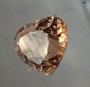 Imperial topaz , loistavan säkenöivä sydän hionta 8,8ct / 13,4mm