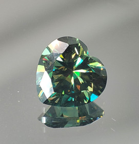 Moissanite 8mm  heart 