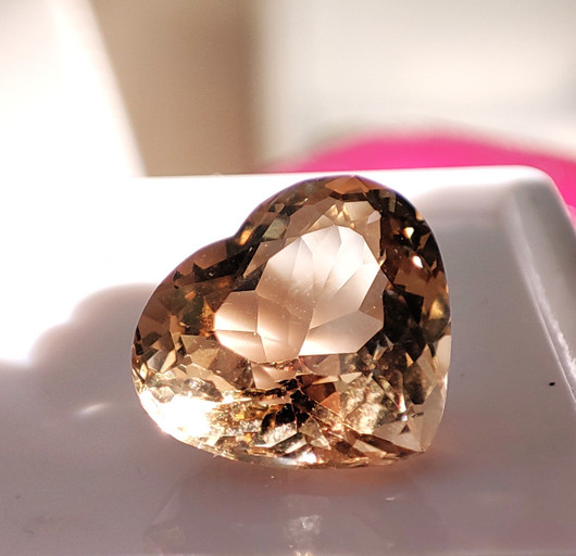 Imperial Topaz heart 8,5ct