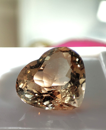 Imperial Topaz heart 8,5ct