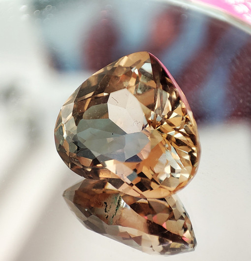 Imperial Topaz heart 8,5ct