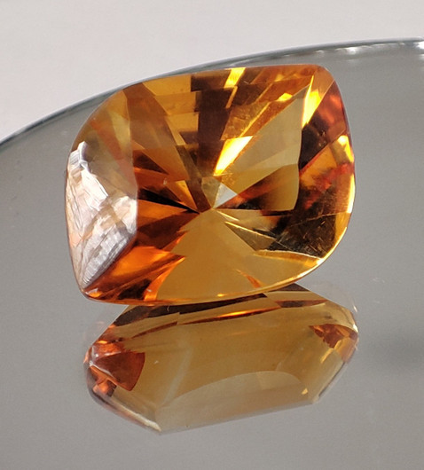 Citrine 10ct  fancy,  with certificate