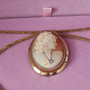 camée brooch / pendant  , handcarved by Master carver