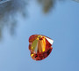 Moissanite 8mm heart orange-red