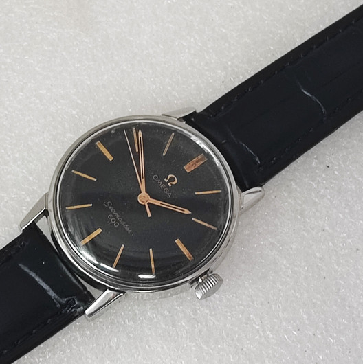 Omega Seamaster 600 original rare black dial steel model
