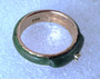 vintage  jade gold ring with diamond