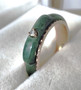 vintage  jade gold ring with diamond