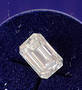 Diamond ( synthetic ) 1ct emerald cutting with IGI certificate