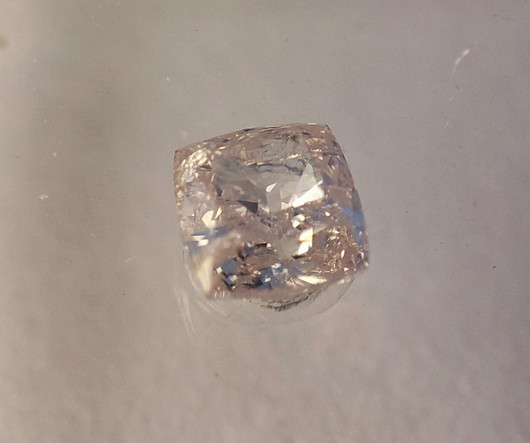 Natural Diamond , champagne tone, cushion modified brilliant 