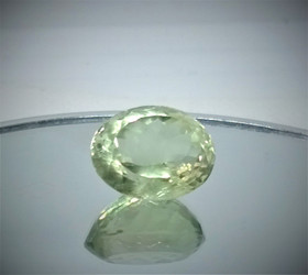 Prasioliitti Brasiliasta 20 ct ovaali