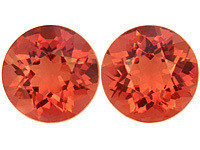 Andesine pair 5 mm / 2 x 0,45 ct round