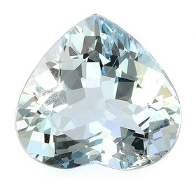 Akvamariini sydän 1,35ct 