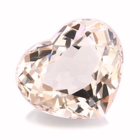 Morganiitti 1,2 ct sydän hiottu, kuvallisella aitoustodistuksella
