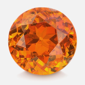 Sphaleriitti VS 6,3 mm / 1,1 ct pyöreä kuvallisella aitoustodistuksella