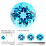 Topaz sky blue 9 mm / 3,2 ct round