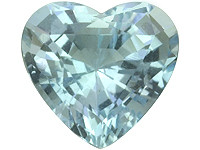Akvamarine 7 mm / 1 ct sydän 