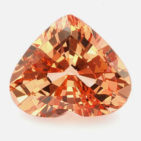 Malaian oranssi granaatti 1,2 ct sydän kuvallisella aitoustodistuksella