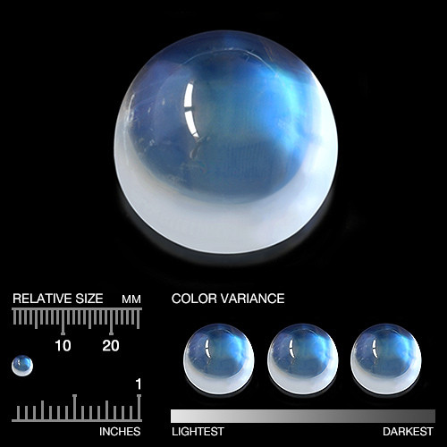 moonstone  / blue tone 4,5mm