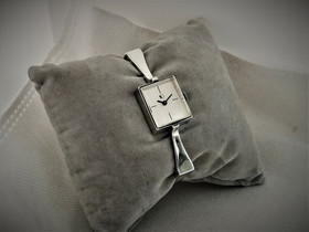 Vintage design silver watch SIROKORU, serviced