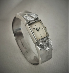 Vintage design silver watch SIROKORU, serviced