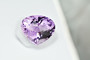 Ametisti sydän 37 ct harvinaisuus, erikoinen hionta